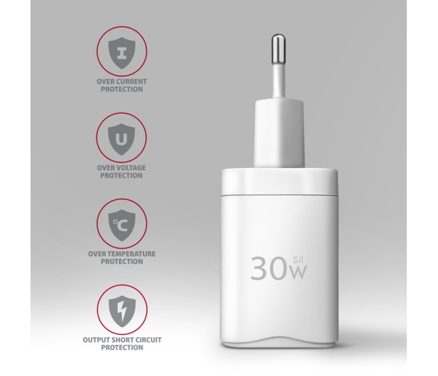 AXAGON ACU-PQ30W Ładowarka sieciowa PD & QC 30W, QC3.0,4.0/AFC/FCP/PPS/Apple Biała - 1353460 - zdjęcie 3